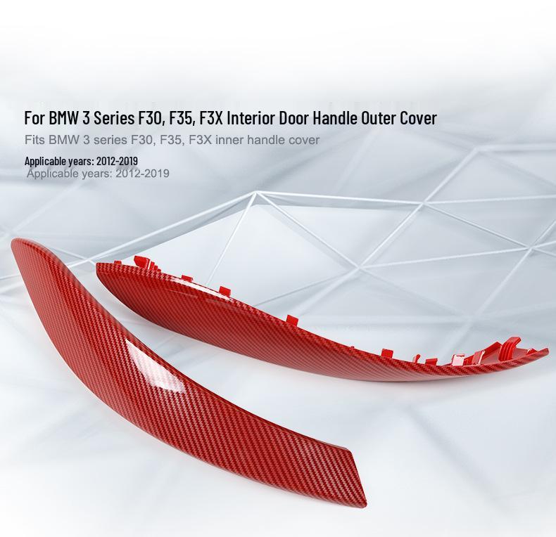 Kryt kliky dveří z uhlíkových vláken pro BMW řady 3, řady 4 a 3GT Interiér.