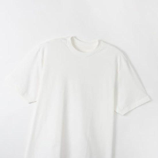 Hanes T-shirt 2-piece Set Short Sleeve SHIRO 100 Cotton Tubular Design Tagless Heins White Crew Neck Underwear Mens HM1-Z701
