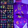 TecoKart® Waterproof & Long-Lasting Temporary Tattoo | Safe & Realistic Tattoo Sticker with Vibrant Designs | 12-Pack Neon Glow Stickers Glow In the