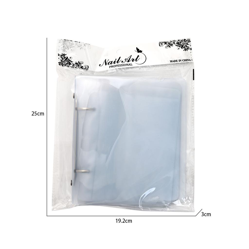 Large Transparent Dustproof Organizer for Nail Art Printing Steel Plate Book Sticker Card Efficient Storage Tool