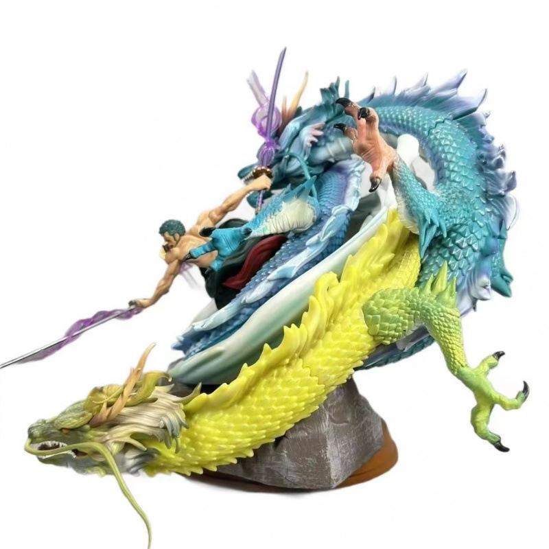 One Piece Figur Schwarze Perle Drei Drachen Sauron Super Riesige Tornado Hand Zweidimensionale Animation Peripherie Modell Geschenk