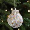 Christmas Transparent Home Decoration Mesh Design Exquisite Christmas Ornaments Venue Decoration Prop 6/12PCS/Set