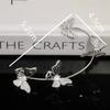 2PC women's fashionable and simple temperament butterfly ear hanging jewelry dating party holiday gifts-7102