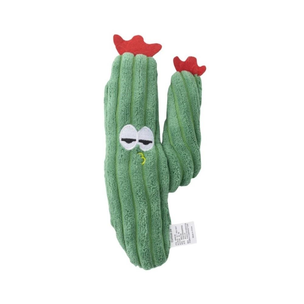 Creative Cartoon Interactive Cactus Kitten Catnip-Filled Cat Soft Cat Chew for Indoor Self-playing