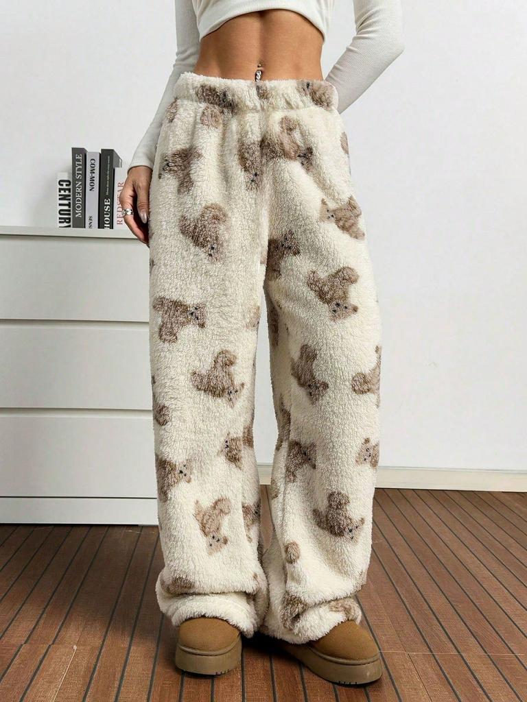 Leopardenmuster Weite Leggings - Europäischer und Amerikanischer Stil