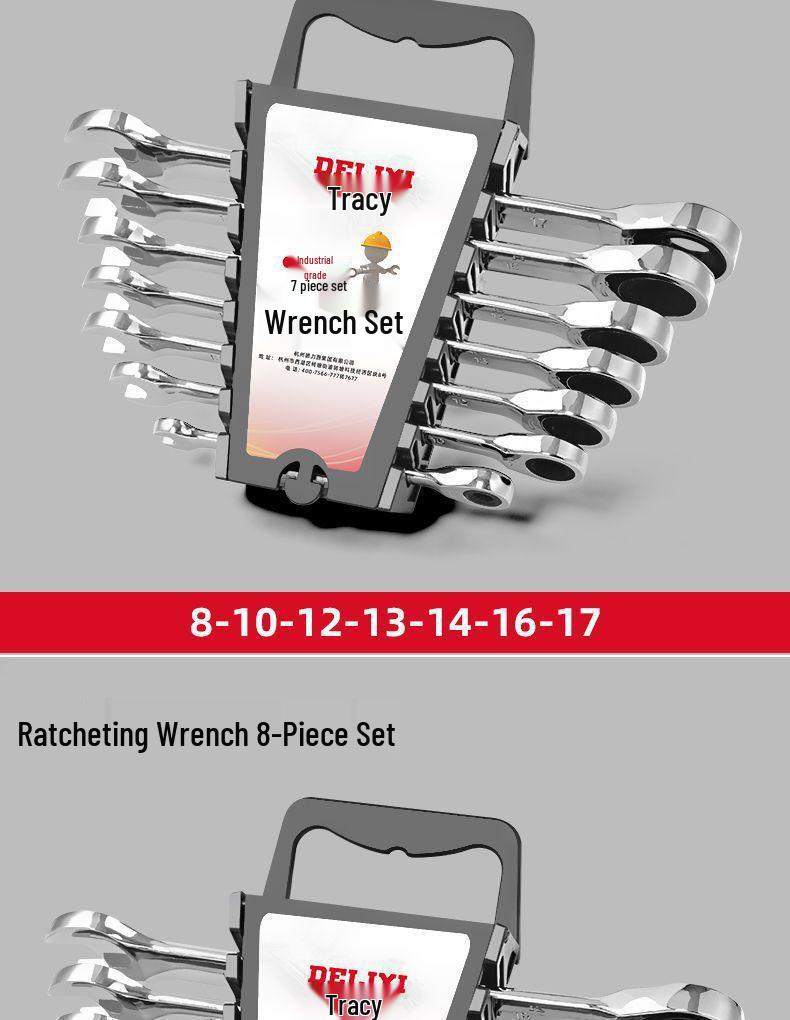 Obousměrná ráčna Sadu oboustranných klíčů - Rychlé šetření práce, Otevřený a Očkový konec, Nářadí pro autoopravy.