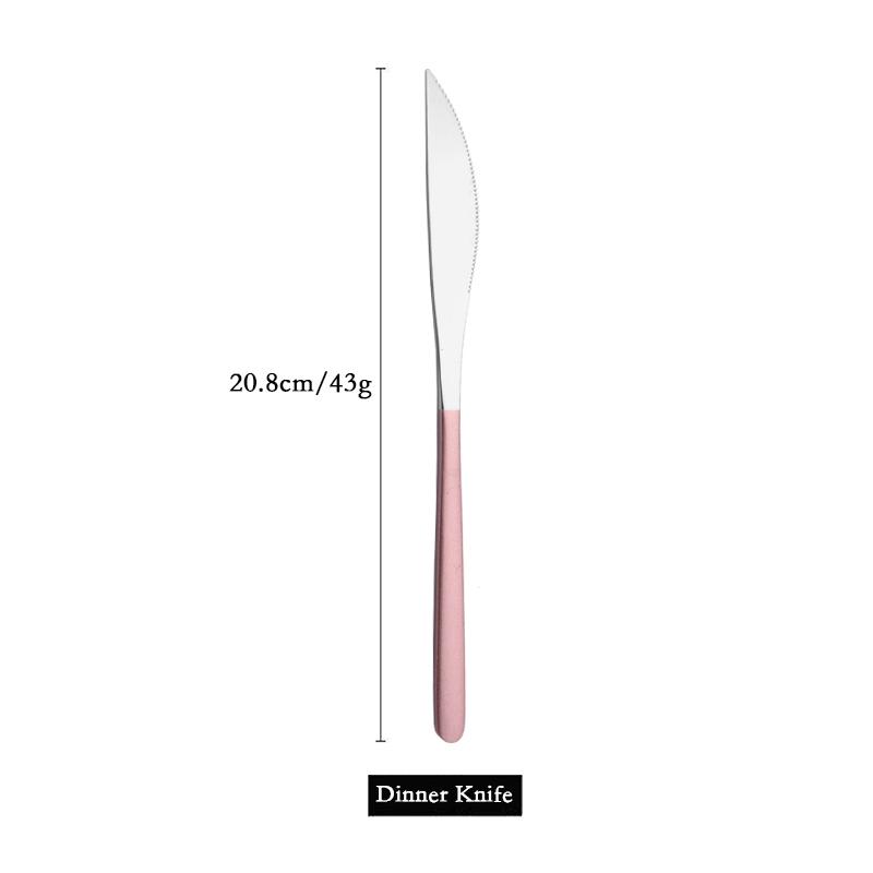 304 Stainless Steel Dinner Knife Cutlery Set 1Pcs Sharp Steak Knife Western Gold Knife Restaurant Table Knife Dinnerware Set