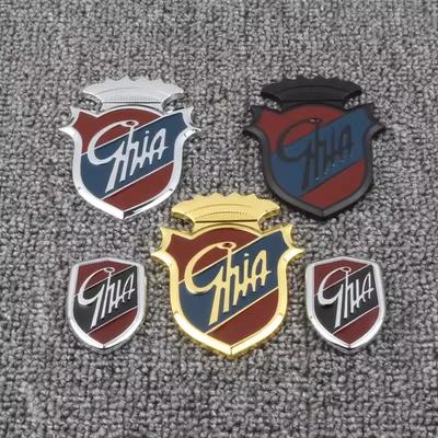 1Pc Car Badge Sticker Emblems GHIA Side Shield Logo Marked Stickers For Focus 2 3 4 Mondeo Fiesta Ecosport Kuga Edge Explorer Everest