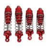 4PCS All Metal Shock Absorber Damper for WLtoys 104001 110 RC Car Upgrade AccessoriesRed