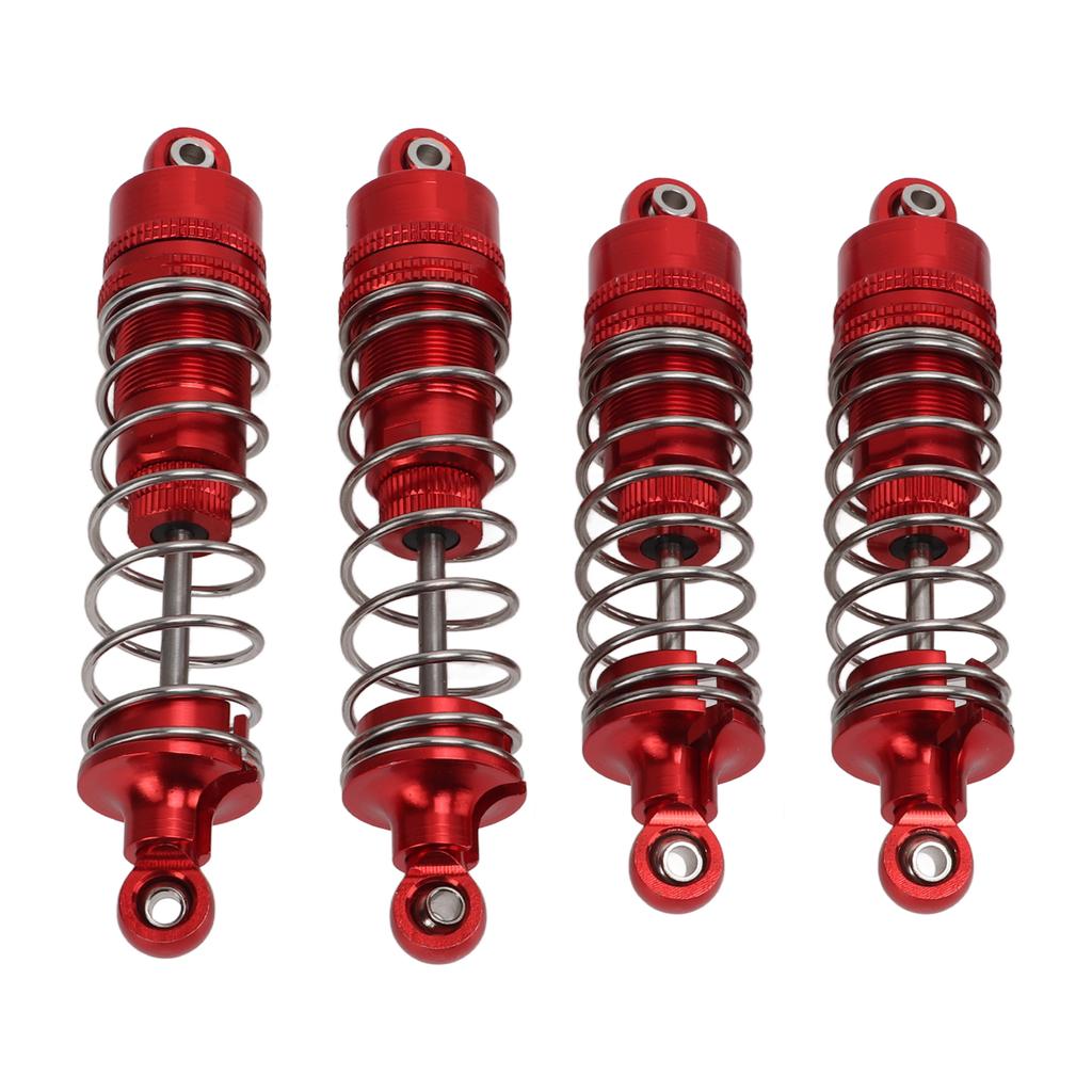 4PCS All Metal Shock Absorber Damper for WLtoys 104001 110 RC Car Upgrade AccessoriesRed