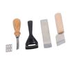 Metal Leather Skiver Set Easy Cutting Incisive Curved Handle Safety Beveler DIY Cutting Tool Kits