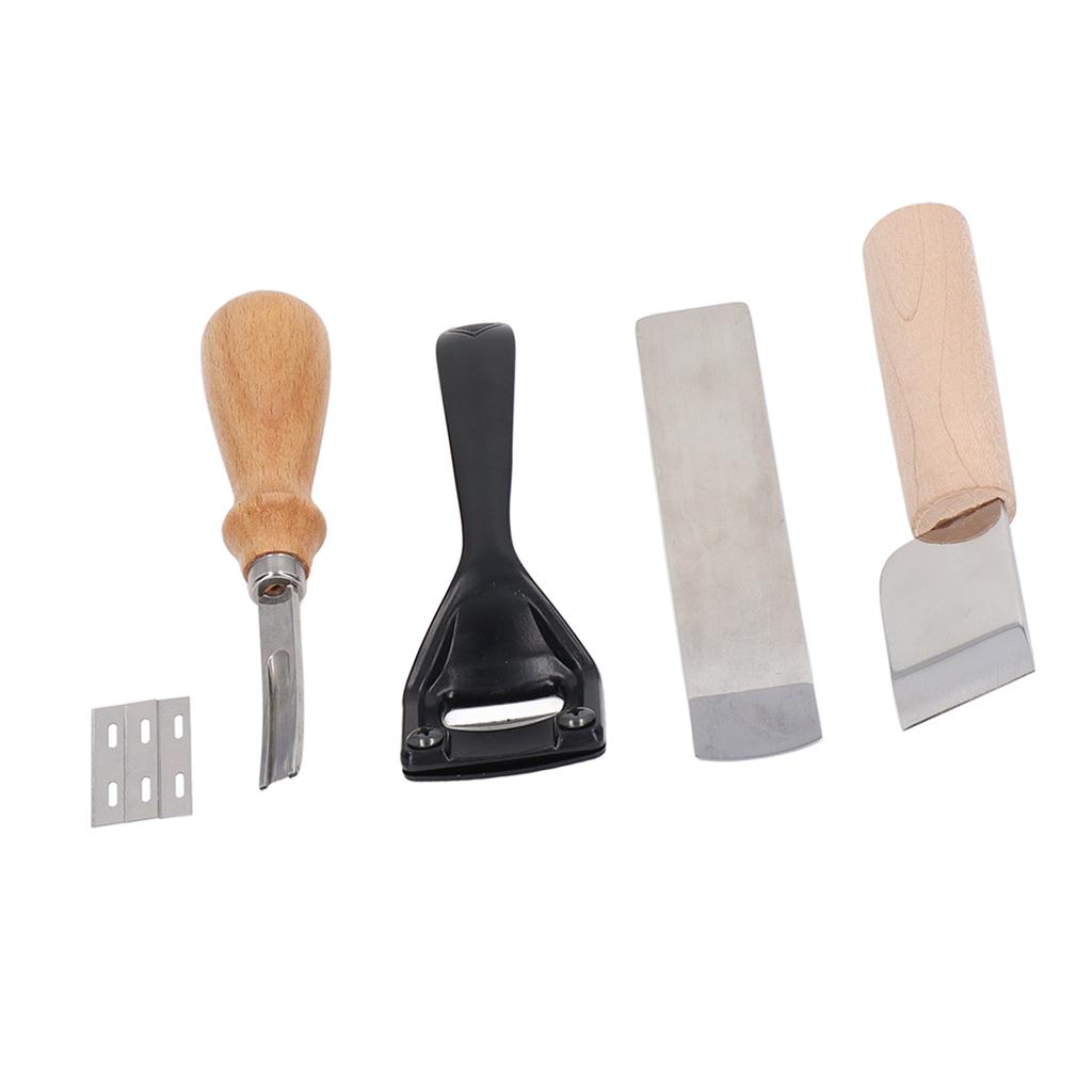 Metal Leather Skiver Set Easy Cutting Incisive Curved Handle Safety Beveler DIY Cutting Tool Kits