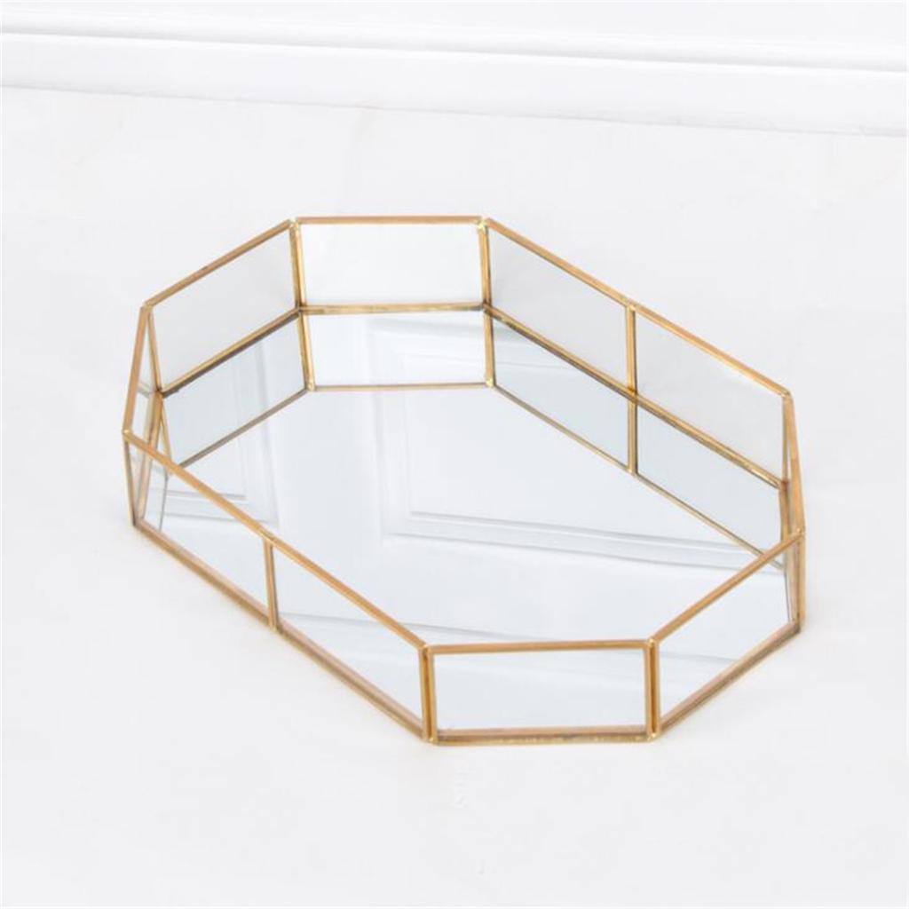 Octagon Cosmetics Makeup Organizer Jewelry Mirror Glass Storage Acessories Tray Racks At Affordable S Free Real Reviews With Photos Joom Octagon Cosmetics Makeup Organizer, Mirrored Glass Makeup Organiser