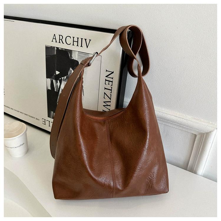 Fashion Soft PU Leather Tote Bags for Women Trend Female Simple Large High Capacity Shoulder Women Handbags Messenger Bags