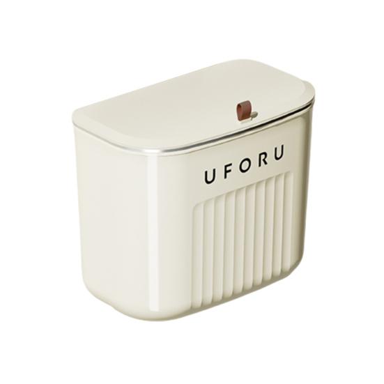 Strong Load-bearing Enlarge Caliber Hanging Trash Bin with Lid Punching Free Kitchen Large Capacity Wall Mounted Garbage Can Household Products