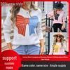 Pull tendance hiver 2026 pour femmes européennes et américaines avec nœud - Col rond, Tricot à manches longues