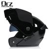 Dual Lens Flip-Up Full Face Motorcycle Helmet Men Women ABS Safety Gear Racing Street Riding