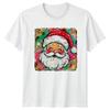Cute Vintage Santa Claus T-Shirt Festive Cartoon Christmas Holiday Gift