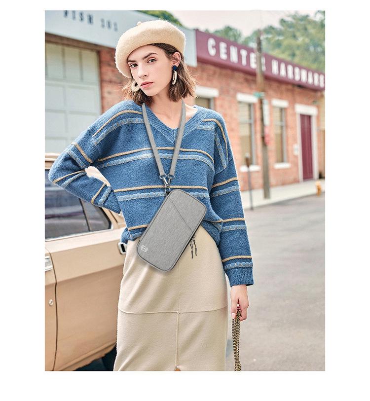 Lehký protikrádežový držák na pas a letenky - Přenosná multifunkční peněženka s velkou kapacitou