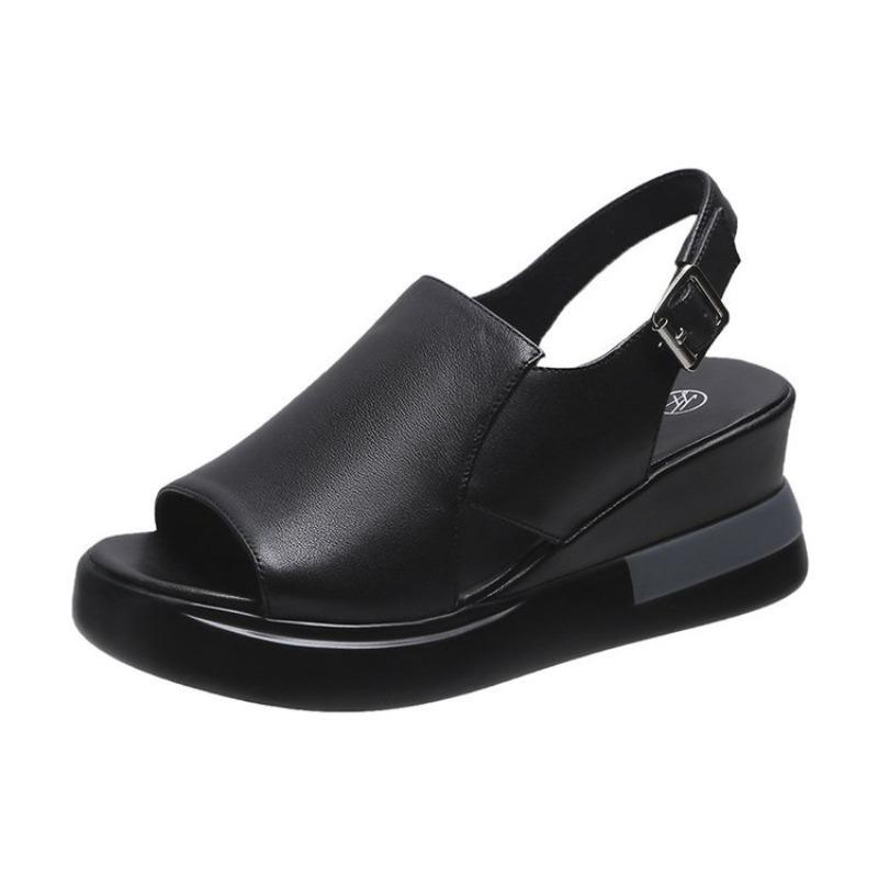 Summer Wedge Platform Sandals Fashion Retro Romen Beach Shoes Ladies Casual Peep Toe Soft Comfortable Sandalias