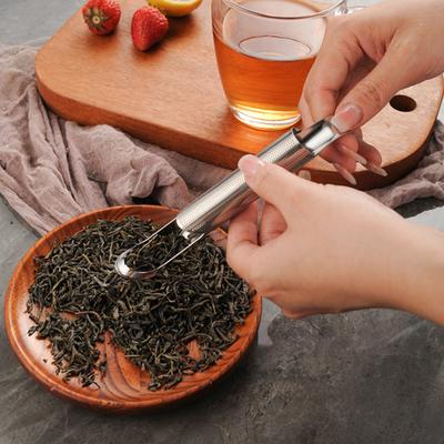 Filtro Infusore per Tè Acciaio Inossidabile Bustine Foglie Sfuse Filtro con Manico Gancio Appeso Infusore per Tè Multifunzionale per Tè Spezie