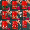 Christmas Dangle Earrings for Women Cartoon Rhinestone Alloy Pendant Earrings Cute Holiday Jewelry Set