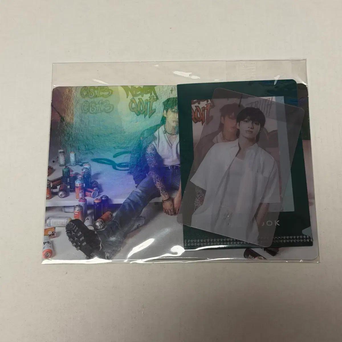 

[Unopened] Jungkook Golden Bonus Image, Transparent Poka, Poka File