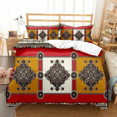 Bed Comforters Free Shipping Luxury 2/3 Piece Set Duvet Cover Set European Style Boho Flower 2 People Winter Bed Duvet Cover