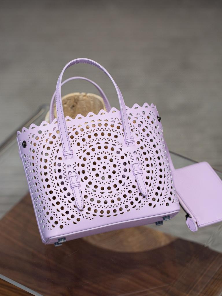 Borsa da Donna in Pelle Bohemien 20 Borsa Cesto di Verdura Traforata Pelle di Vitello Romantica Francese Borsa a Tracolla Portatile