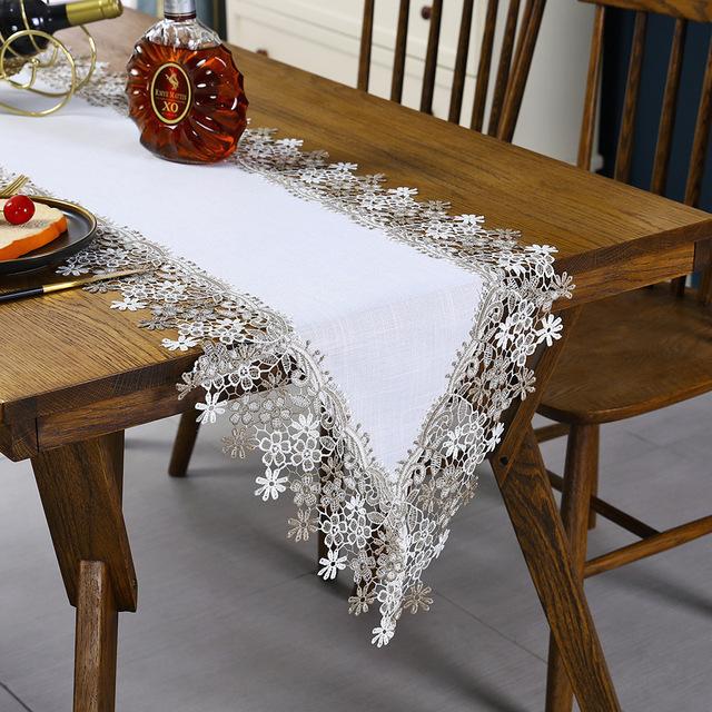 Lace Table Flag Tea Table Chess Tea Table Desk Decorative Cloth Lace Table Mat Table Flag