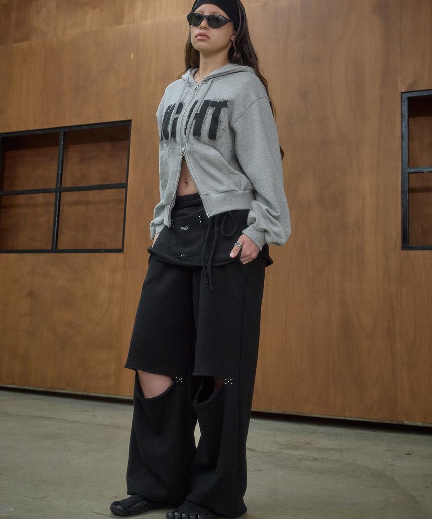 OOH-AHH Wrap Skirt Set Pants (Black)