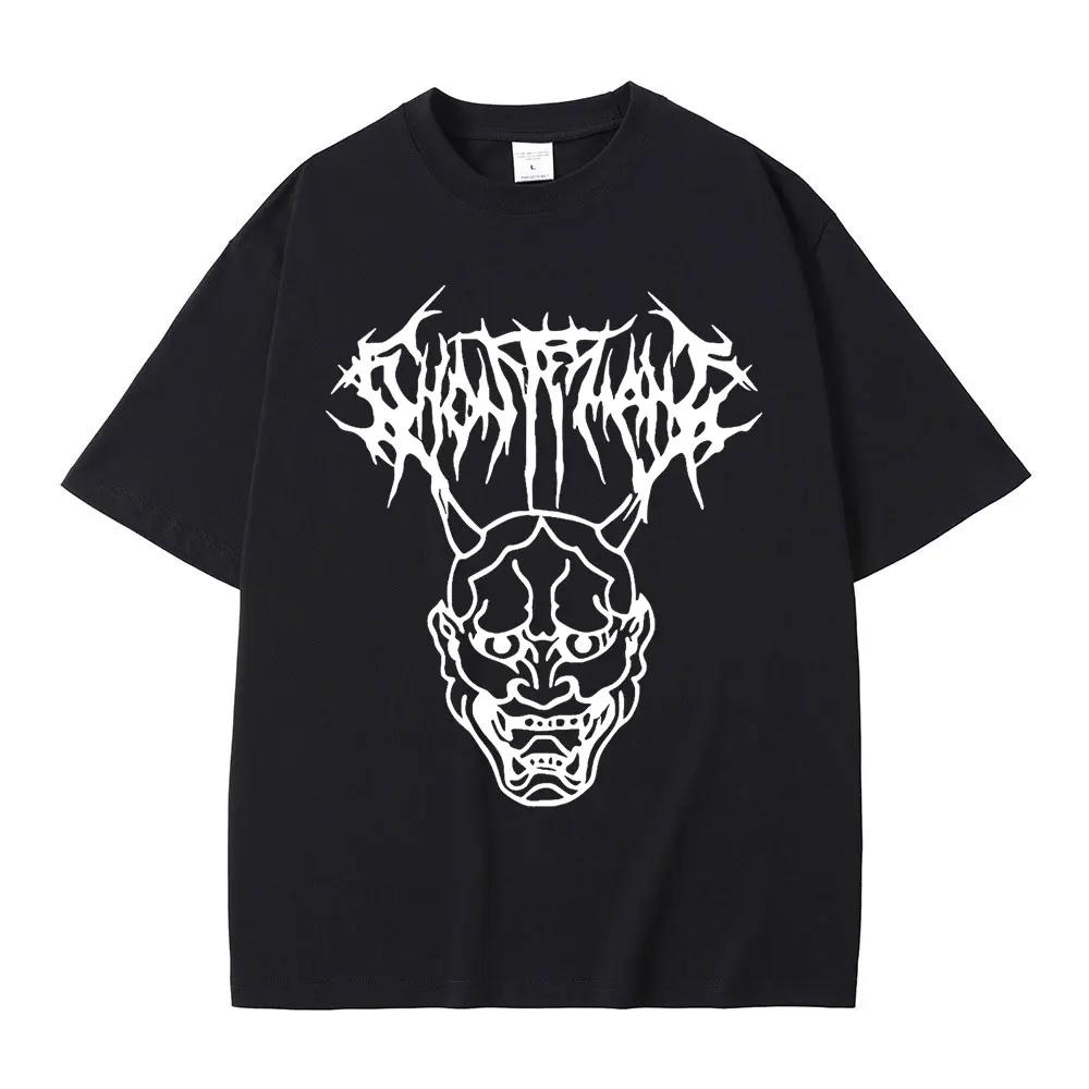 Ghostemane Tričko s grafickým potiskem Módní Hip Hop Metal Rock Gotické Tričko Streetwear Tričko plus size Dámské