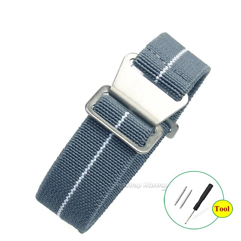18mm 20mm 22mm Nylon Strap for Amazfit Men Bracelet for Samsung Galaxy 3 Troops Parachute Backpack Watctband Canvas Nylon Band