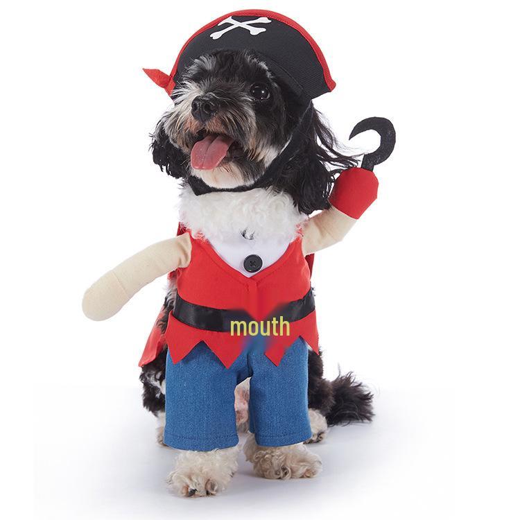 Christmas Pet Costume: Bat, Pirate, Clown, Delivery Outfit for Dogs