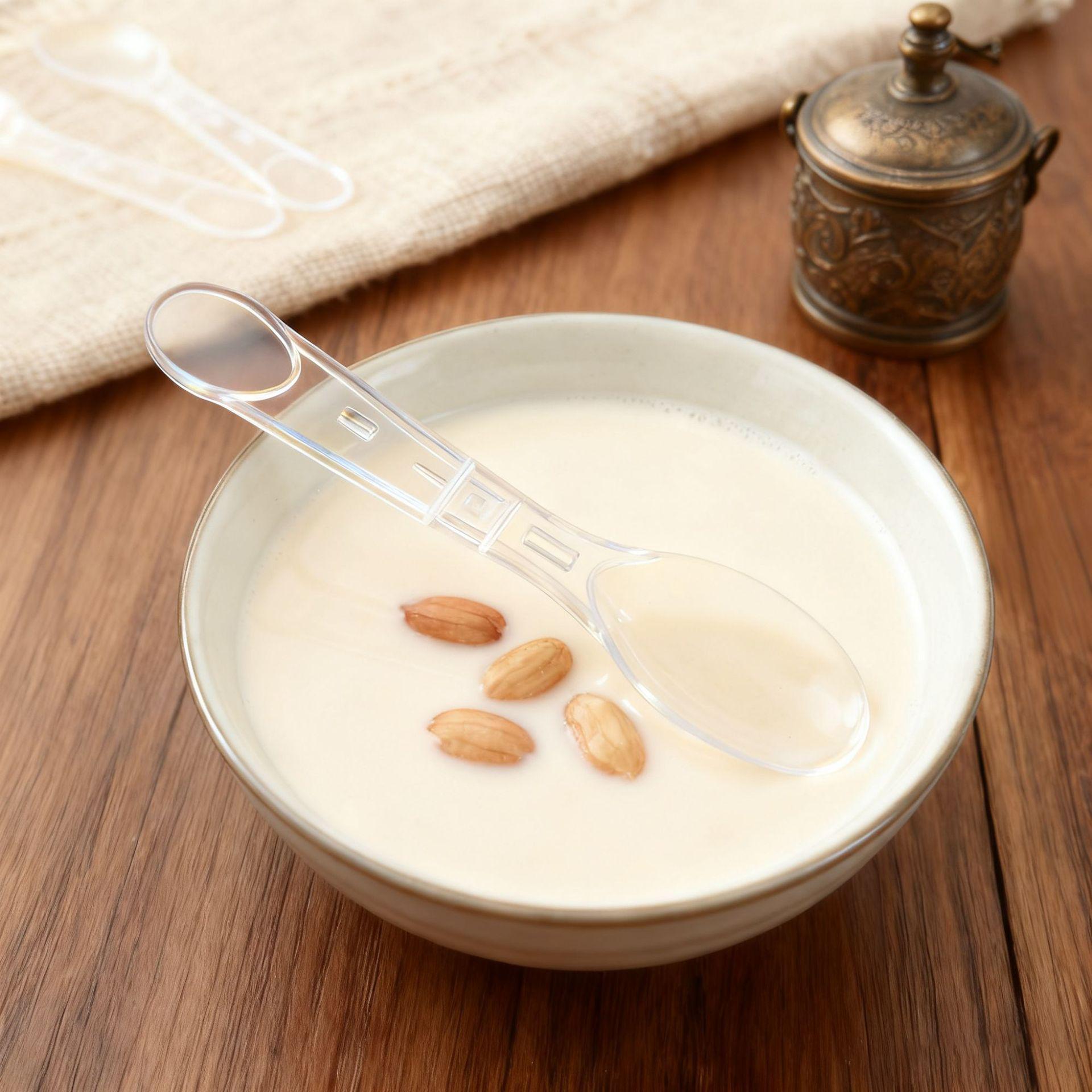 Disposable Folding Plastic Spoon for Jelly, Pudding, and Yogurt - Food Grade PP прозрачный