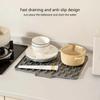Multi Functional Silicone Sloped Drying Mat Heatproof Non Slip Pad Kitchen Sink Drying Mat for Kitchen Countertop Dishes