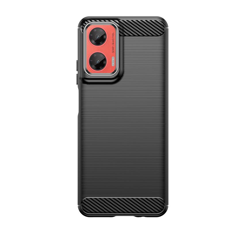 For Moto G35 Case Cover Motorola Moto G35 Capas New Carbon Fiber Phone Bumper Back Shockproof Soft TPU Case Moto G35 G 35 Fundas