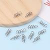 100Pcs Stainless Steel Spring Lock Pin Fishing Screw Crank Hook Spring Twist Lock Fishing Hook Connector For Soft Lure Tackle
