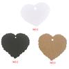 100pcs Kraft Paper Heart\-Shaped Solid Color Blank Label Jewelry Gift Postcard Home Wedding Party DIY Decoration Accessories