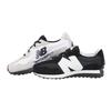 Foot Locker x New Balance NB 327 Cushioning Abrasion Resistant Breathable Low top Kids Lifestyle Shoes Black White Sneakers GS327BW1