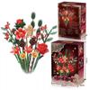 865Pcs Christmas Bouquet Building Blocks Set, Christmas Wreath Model Assembly, Simulation Bouquet, Children'S Holiday Gift