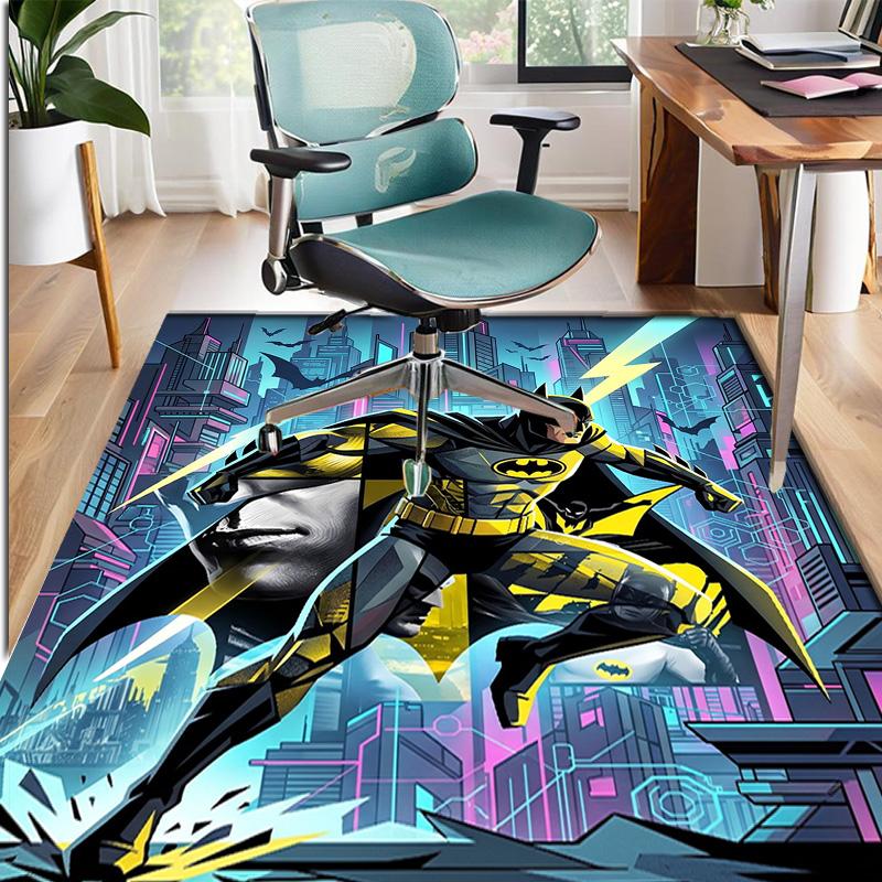 Batman Pattern Rug, Indoor/Outdoor Mat, for Picnic, Gameroom, Bedroom, Office, Living Room, Home Decor Carpet, Birthday Gift