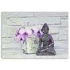 Canvas Print, Buddha Violet Flower Bouquet