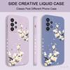 Golden Petal Flower Case For Samsung Galaxy A73 A53 A33 A23 A13 A03 A72 A52 A52S A32 A22 A12 A02 A02S A71 A51 A31 A21S 4G 5G Cov