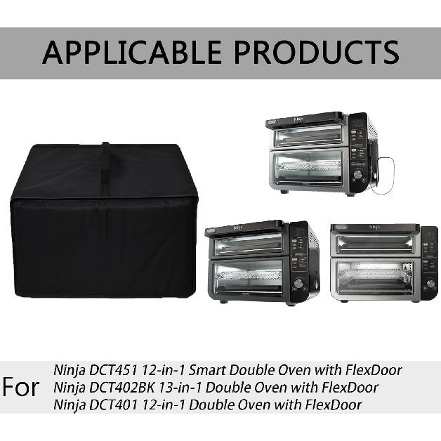 Oven Cover Heavy Duty Heat-Resistant Waterproof Nylon Fabric Oven Dust Cover Case Compatible for Ninja DCT451/ Ninja DCT402BK /Ninja DCT401 Double