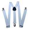 Unisex Y Back Suspenders 3 Clips Adjustable Elastic Braces