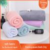 Pineapple Coral Fleece Bath Towel - Absorbent, Hair-Free, Soft, Large Square for Men & Women