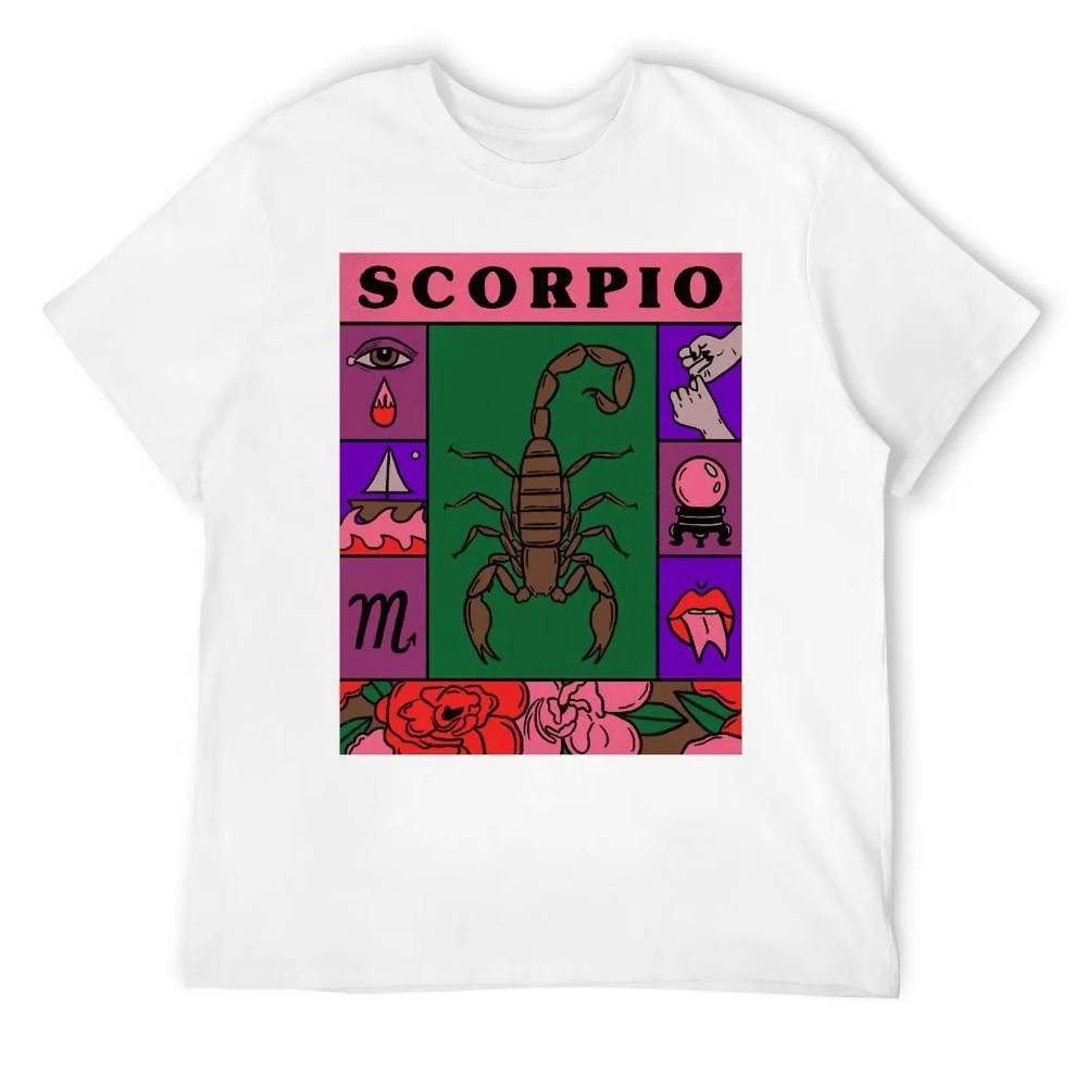 Scorpio Twelve Contellation (10) T-shirts Graphic T-shirt Round Neck  Sport  Sarcastic Aactivity Competition Eur Size