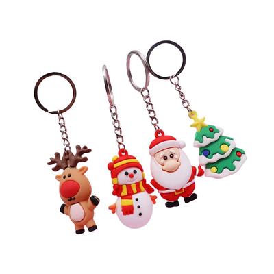 4 Pieces Xmas Keyring Bag Pendent Compact Size Sweet Gift Festival Accessories Christmas Decor Hanging Ornament Holiday Supplies