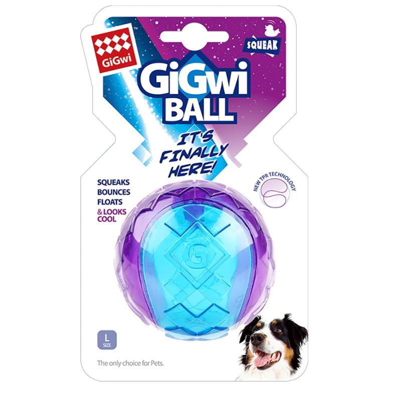 

Іграшки для домашніх тварин Gigwi серії G-Ball Інтерактивний м яч для собак Іграшки для собак Пищалки 2,5 Пружні та різних кольорів для малих/середніх собак